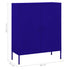 Lady Jillian -  Storage Cabinet Navy Blue 80x35x101,5 cm Steel - Model 3